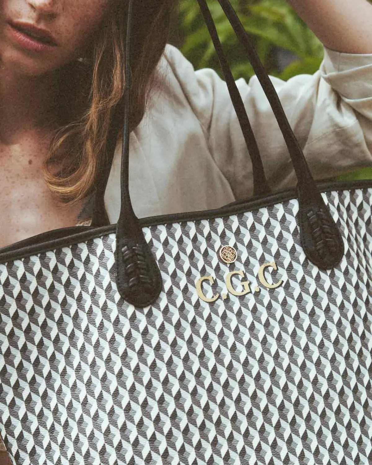 Bolsos Shopper | Lonbali Bolso Born B&W Negro