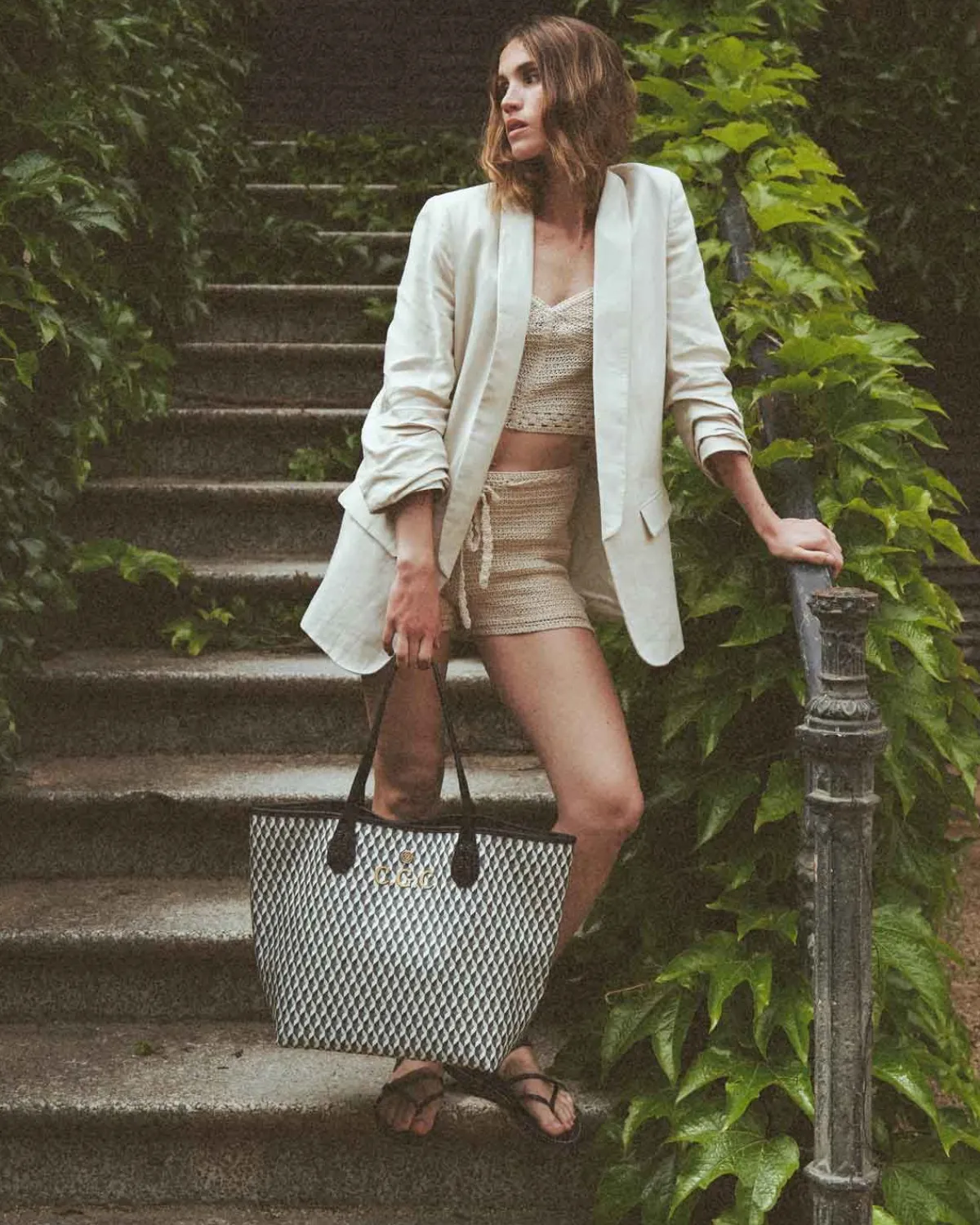 Bolsos Shopper | Lonbali Bolso Born B&W Negro