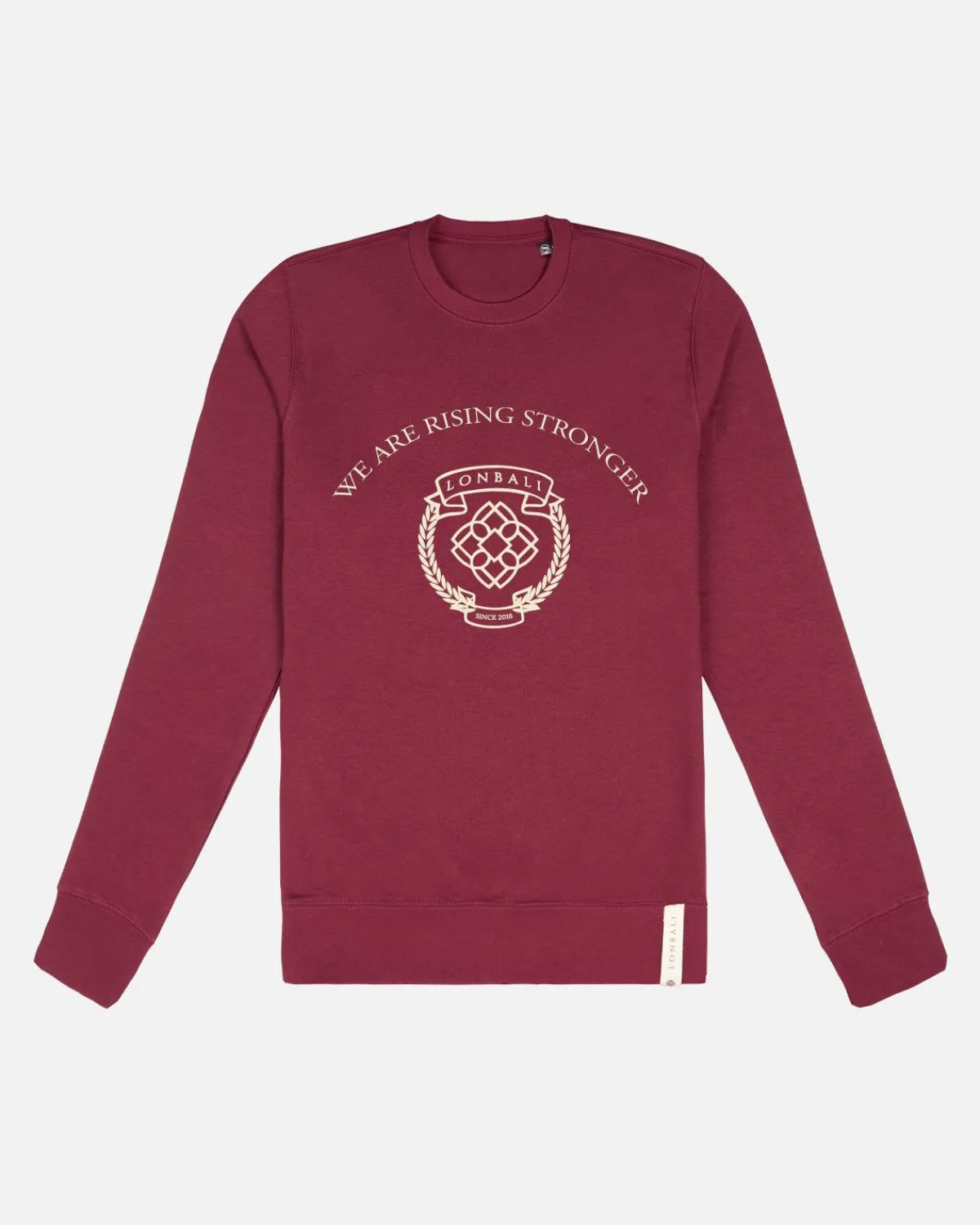 Sudaderas | Lonbali Sudadera Escudo Burdeos